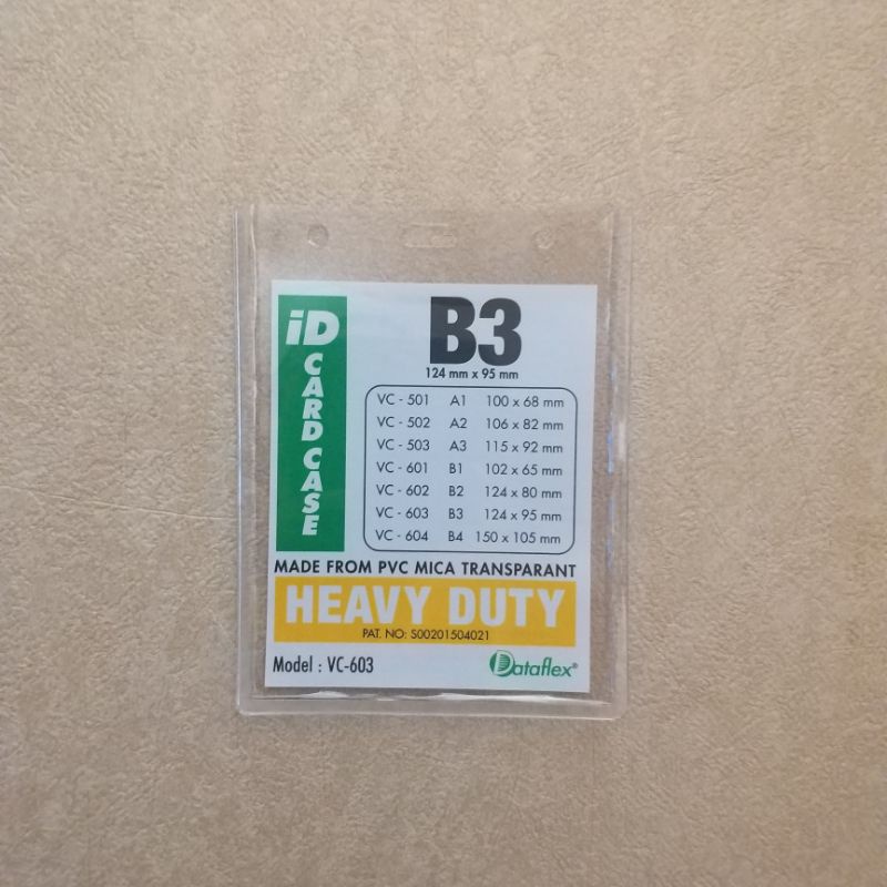 

ID CARD Holder Id CARD case DATAFLEX B3 heavy duty. NAMETAG plastik.