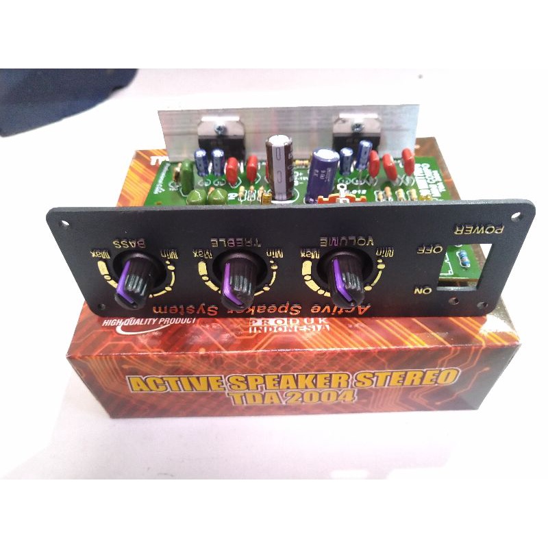 Kit aktif speaker tda2004 tda2005 stereo 12v ( 080 )