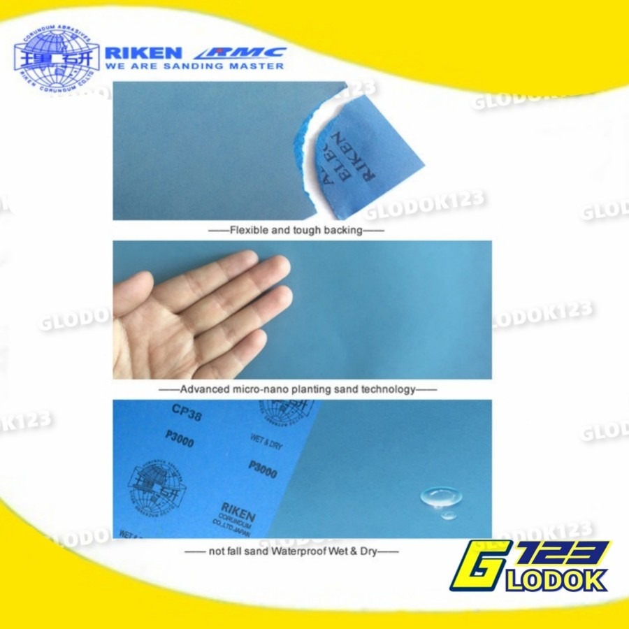 Amplas Halus Kertas Kering Basah Tahan Air Grit 5000