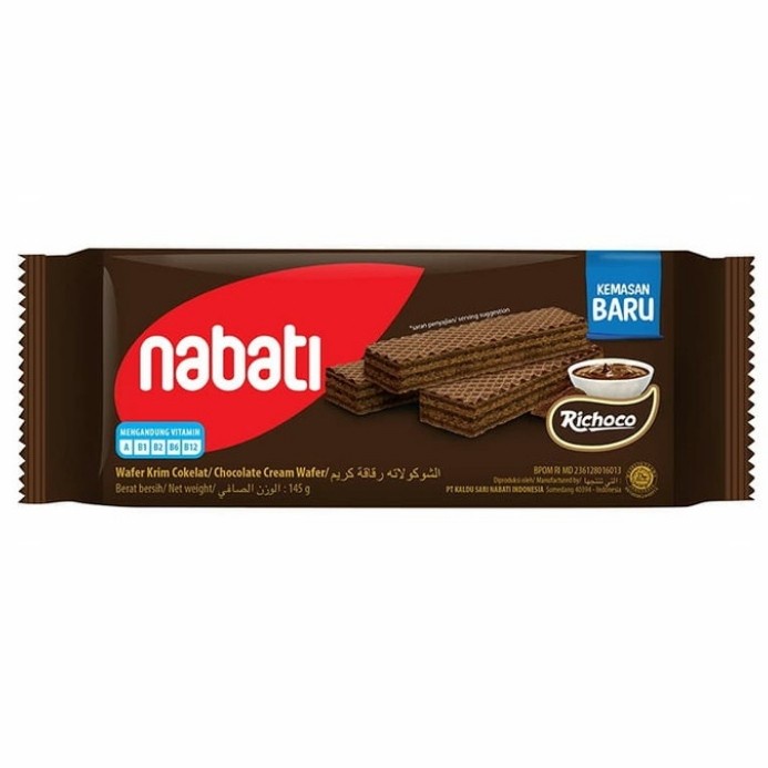 

504ekh Richoco Nabati Wafer Coklat 130Gram 130 Gram (Ex 145Gr 145 Gram) 6J