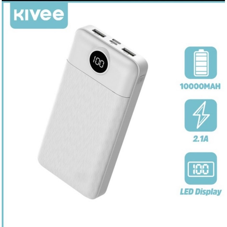 Kivee Powerbank 10000mah Usb Led Digital Display