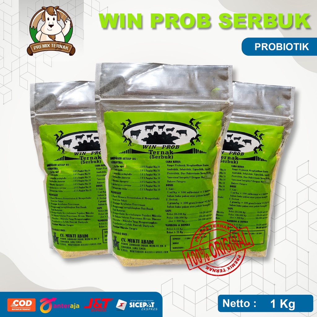 WIN PROB Kering | Probiotik Ternak Untuk Fermentasi Pakan