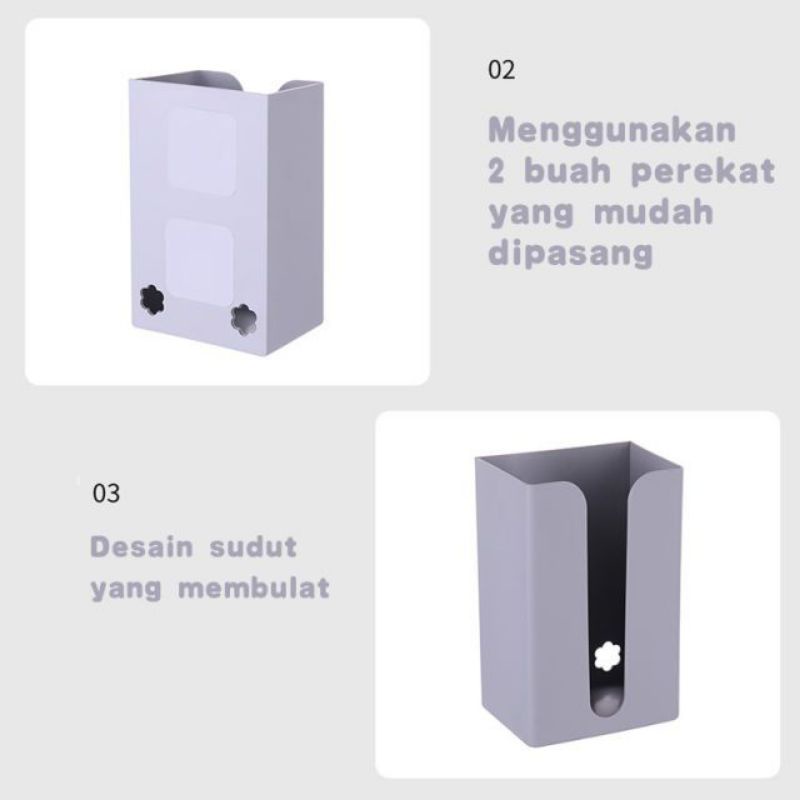 [MURAH] kotak tissue tempat tisu tempel gantung tempat tissue gantung  tempel 1pc ORIGINAL