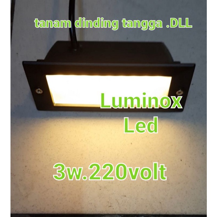 Jual Lampu Tangga Led 3watt 3w Tanam Dinding Tembok 3 Watt Wall Light 3 ...