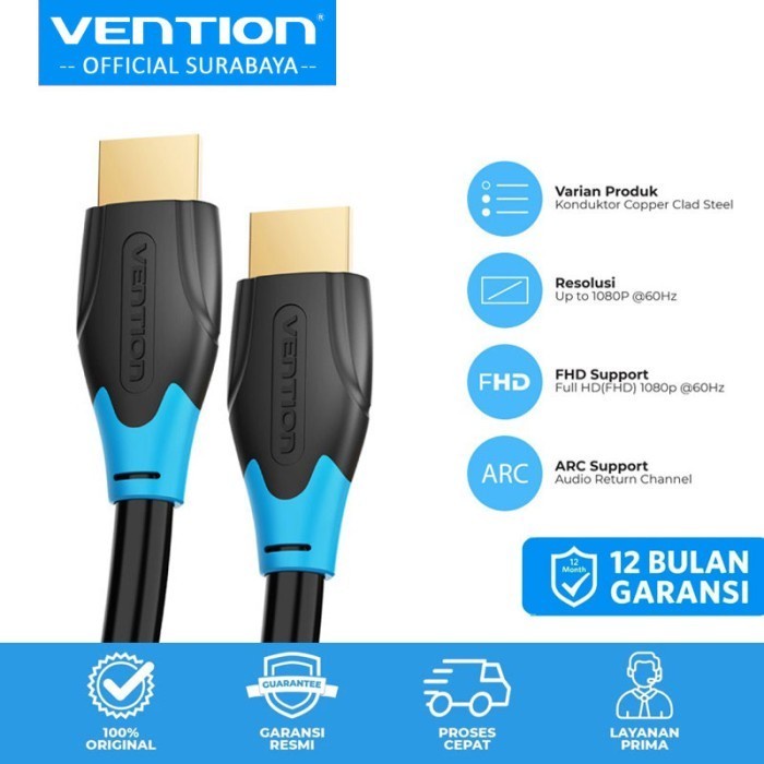 Vention 12M Kabel HDMI Male to Male for PC LCD Projector