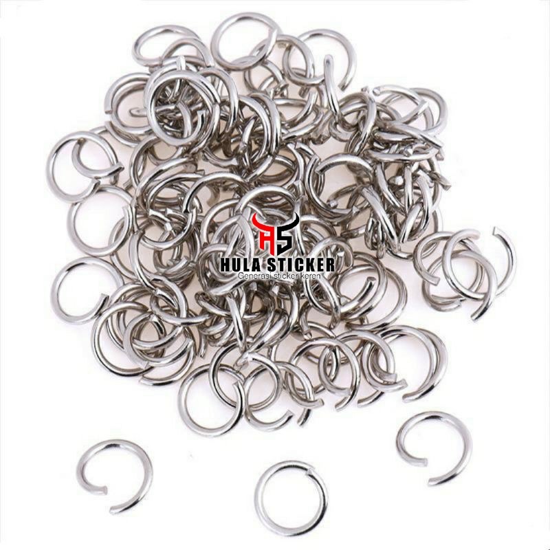 Ring Pengait Kalung Titanium Stainless Steel Anti Karat Jump Ring O