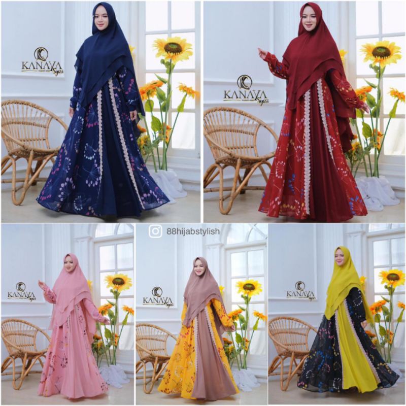 NIRMALA syari by kanaya / gamis set ceruty