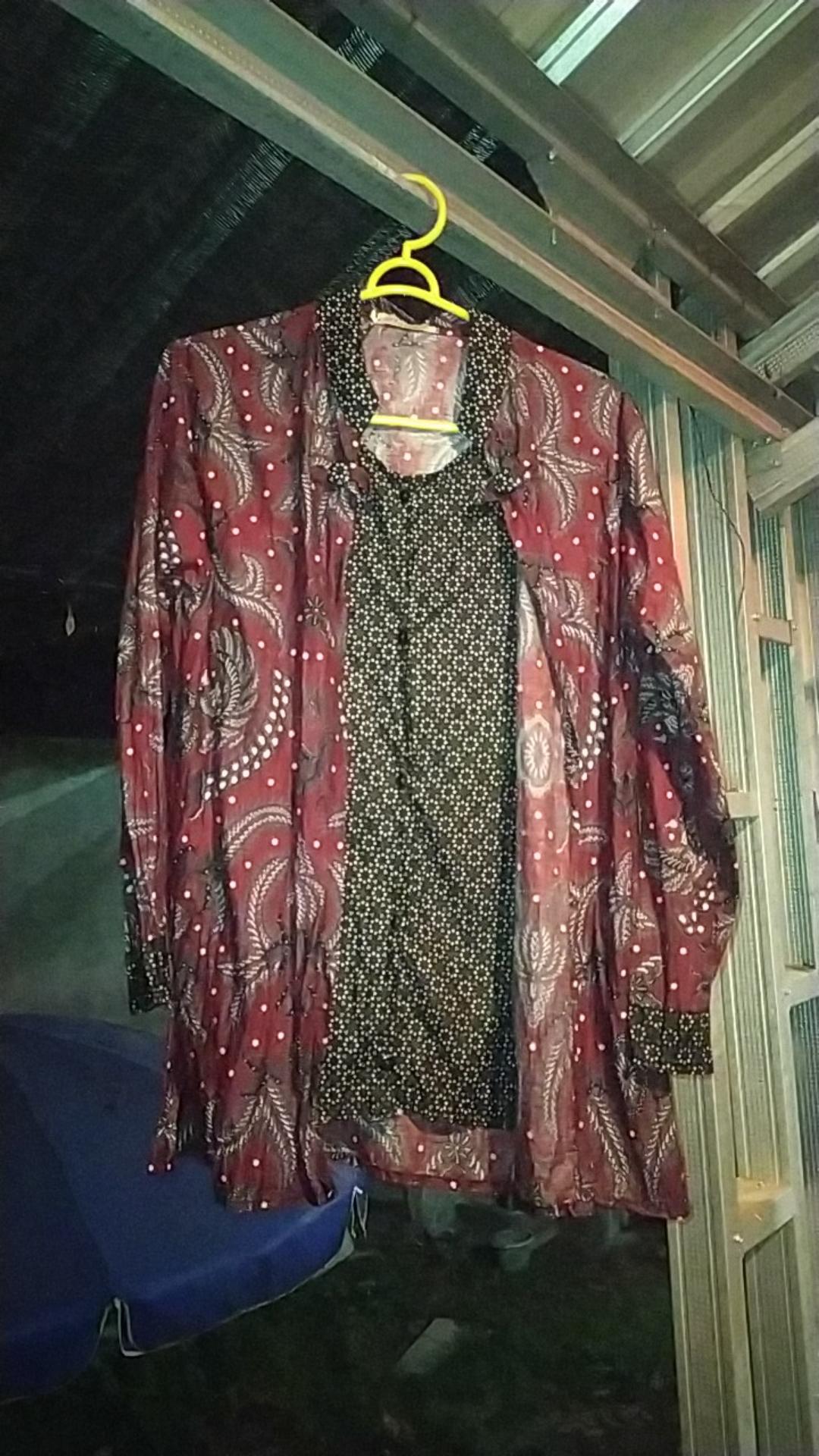 Blouse Atasan Batik Bolero Kancing Lengan Panjang Wanita Modern Couple Pakde Batik