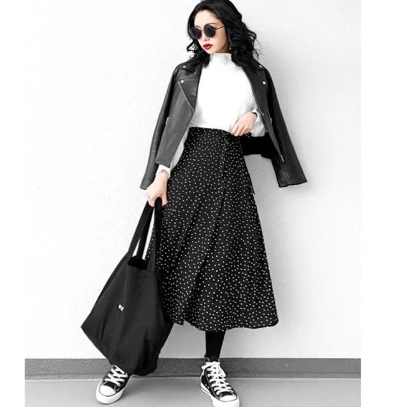 Prelove GU FLAMEDY DOT SKIRT (rok polkadot)
