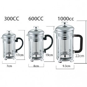 FRENCH PRESS / COFFEE PRESS / PLUNGER / COFFEE MAKER YOLIFE 600 ml