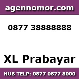 kartu perdana XL 0877 3 8888888 nomor cantik 4G simcard 5G ptabayar sapta