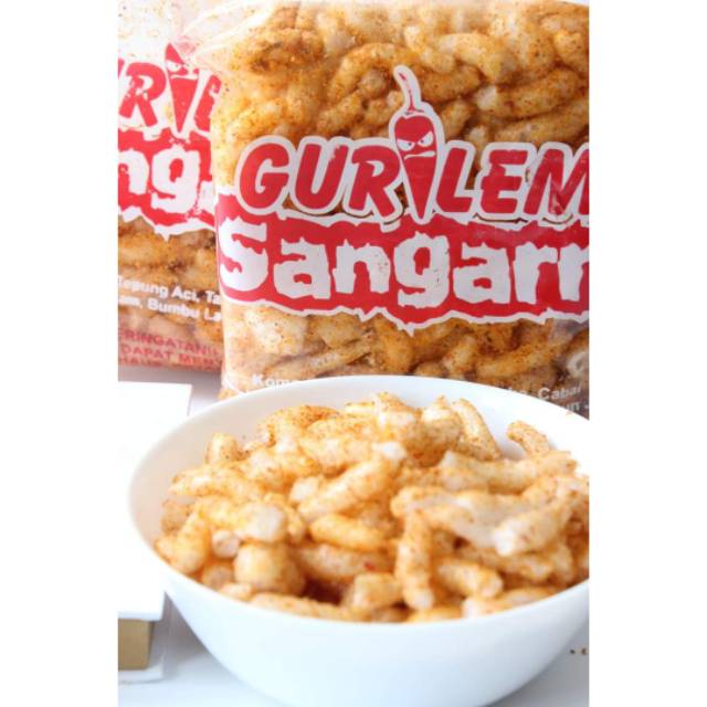 

Gurilem Sangarrr - Keripik Pedas - Cemilan / Snack - Netto 100 Gram