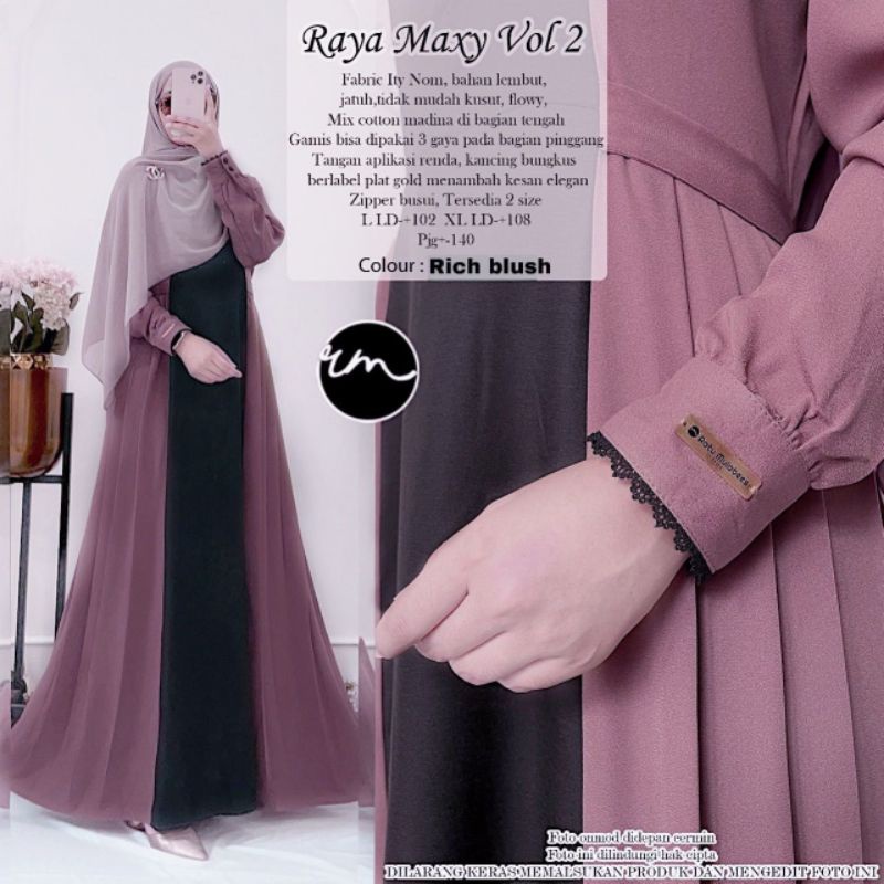 Dress muslim raya 2 maxy ori ratu mulabees
