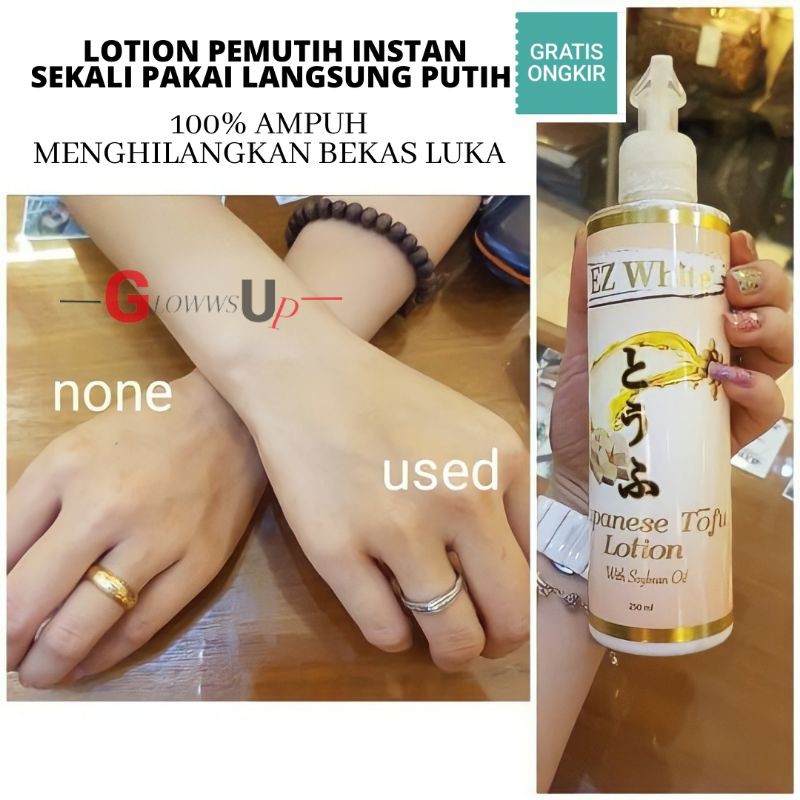 LOTION PEMUTIH BADAN EZ WHITE JAPANESE TOFU LOTION WHITENING - PEMUTIH BADAN PERMANEN