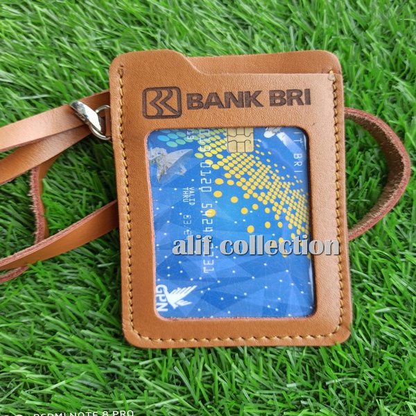 

iD card holder kulit asli - name tag kulit asli costum nama perusahaan dan photo w