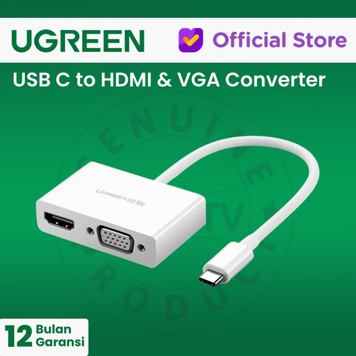 UGREEN USB-C to HDMI + VGA Converter - MM123