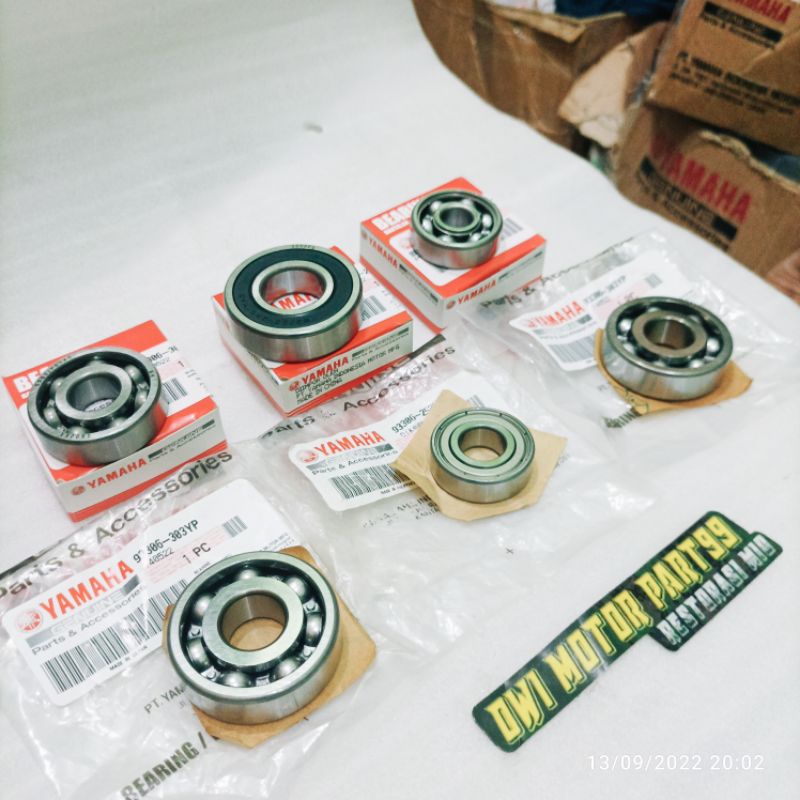 LAKER BEARING RASIO SET XEON LAMA XEON RC 125 6 PCS ORIGINAL YAMAHA YGP