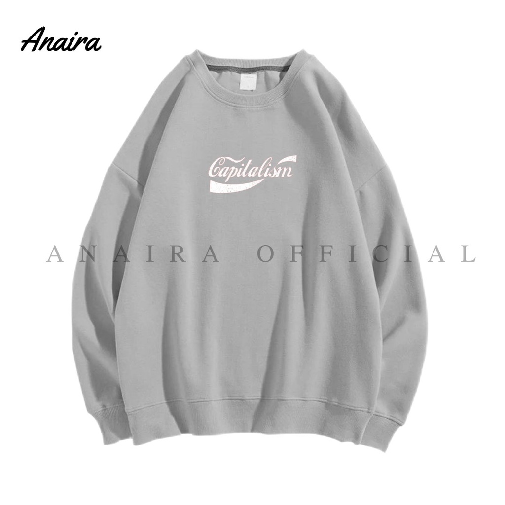 CAPITALISM SWEATER CREWNECK WANITA ANAIRAOFFICIAL