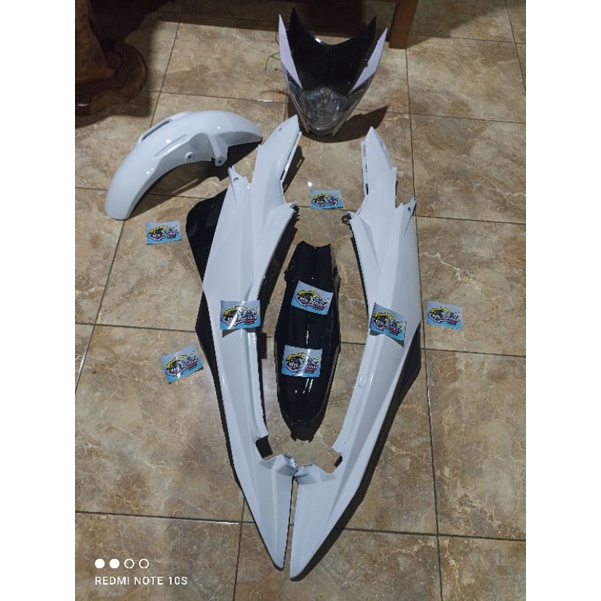 PAKET HEMAT Cover Body Satria Fu Facelift Fl Putih BISA REQUEST WARNA