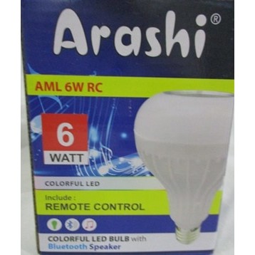 ARASHI Lampu LED Music Bluetooth+Speaker+Remote+Colorful LED