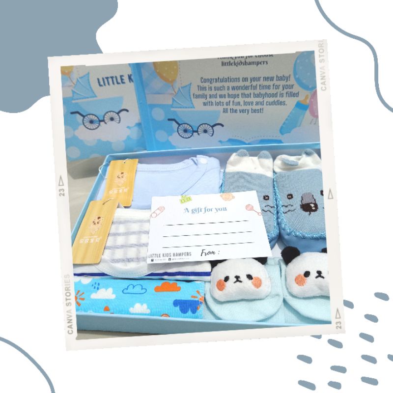 

baby boy hampers , hampers bayi , baby hampers cowok, kado lahiran bayi paket Paket 175K