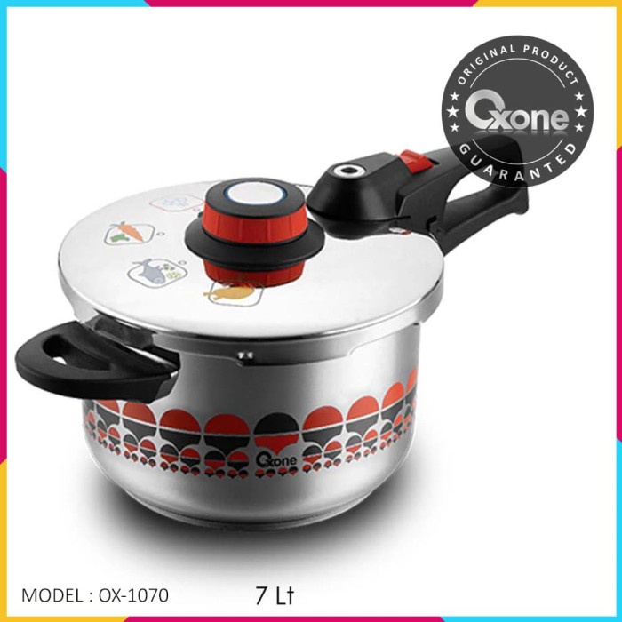 Presto Oxone OX-1070 Presto Motif Pressure Cooker - 7Lt