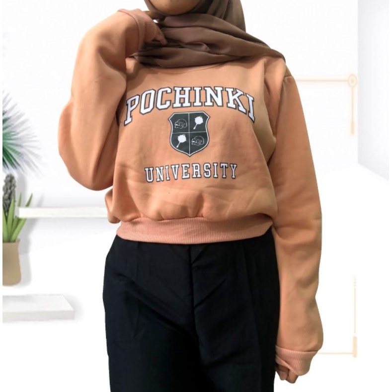 SWEATER FLEECE CROP POCHINKI