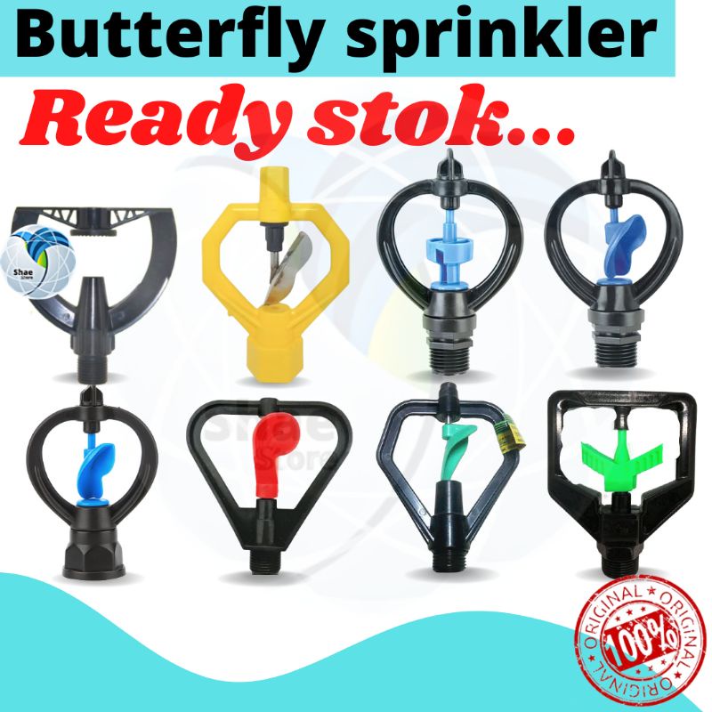 SPRINKLER TAMAN SPRINKLER PERTANIAN SPRINKLE SPRINKLER SPRAYER BUTTERFLY KUPU KUPU SISTEM IRIGASI BERKEBUN KINCIR AIR