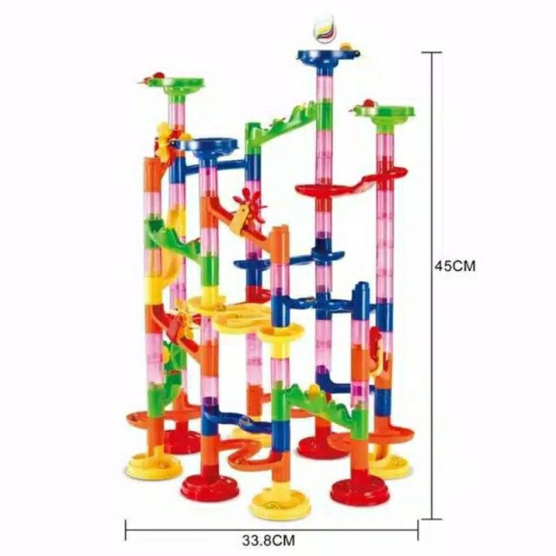 Tma / Marble Run Adventure isi 105pcs / Mainan Rail Bola Pertualang