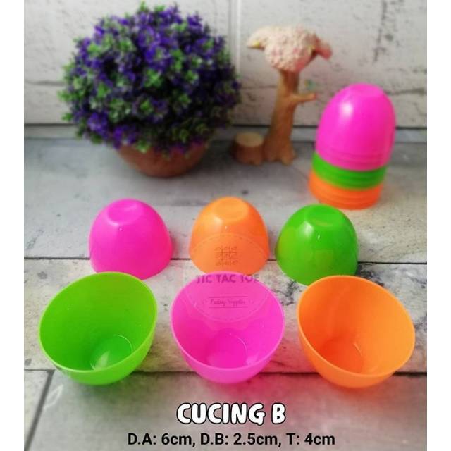 Cucing - cetakan talam/bolu kukus/kue mangkok/pudding/jelly/sarang burung per Lusin (12pcs)