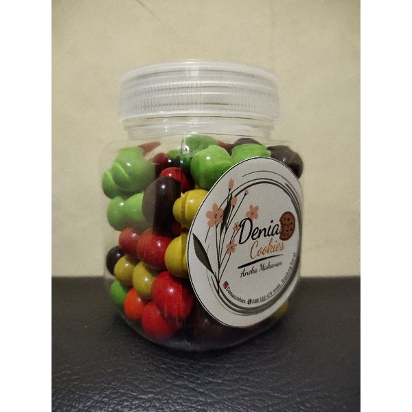 

Coklat Warna isi kacang/Coklat toples/Coklat