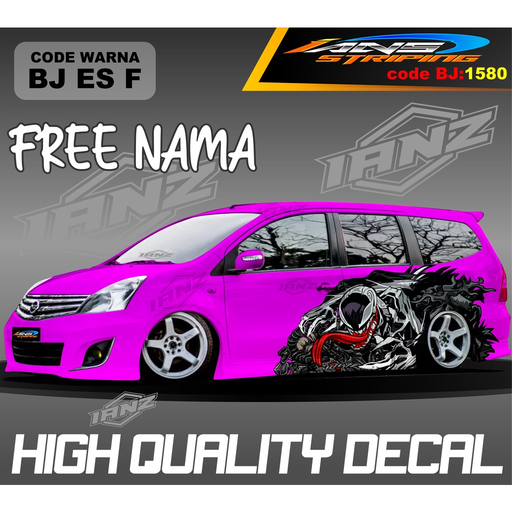 VARIASI STIKER MOBIL GRAND LIVINA VENOM KEREN / STIKER MOBIL TERIOS XPANDER NEW DESAIN / VARIASI STIKER MOBIL AVANZA XENIA