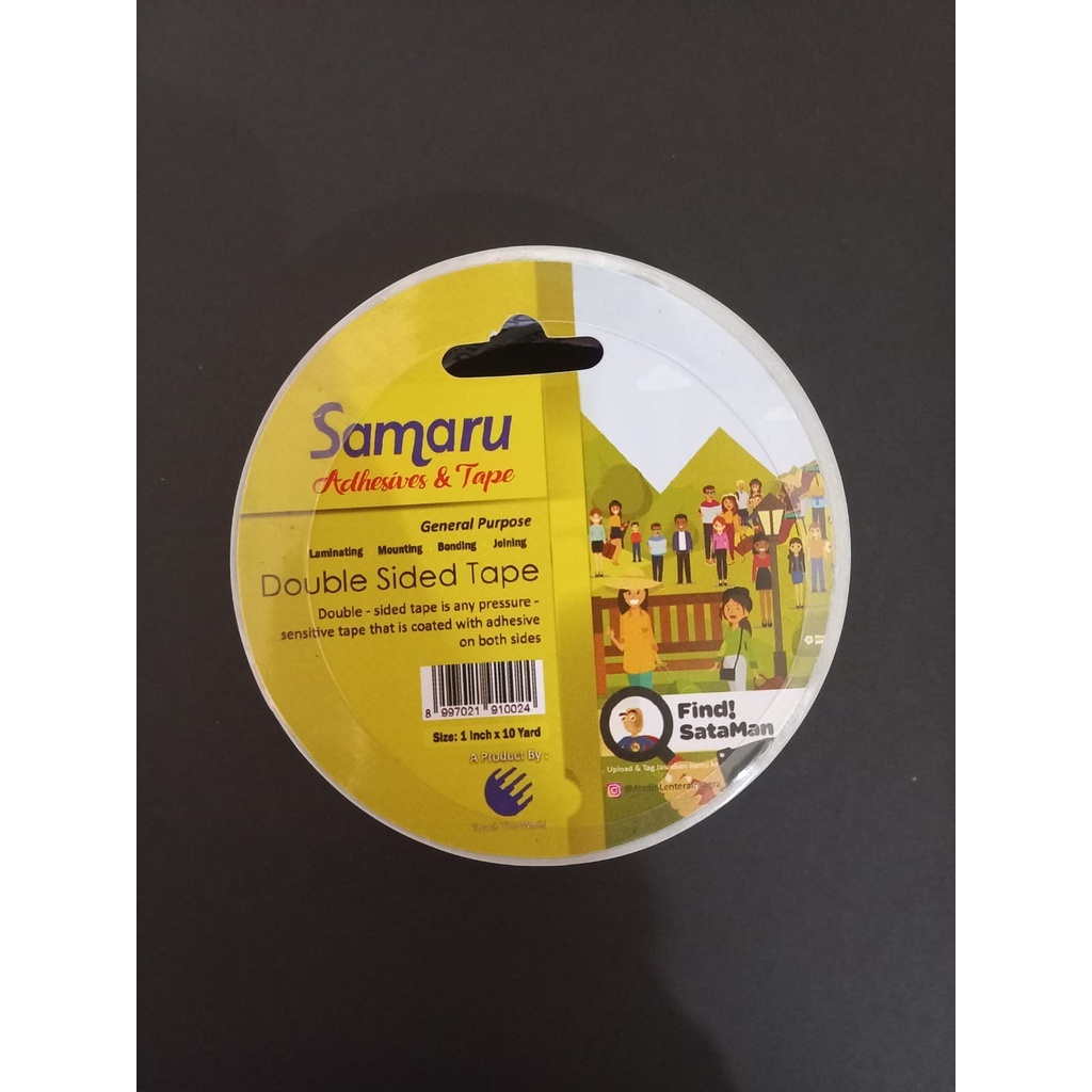 

Double Tape 1 inchi x 10 Yard SAMARU / Double Tape / Double Tape 1" / Double Tape Samaru