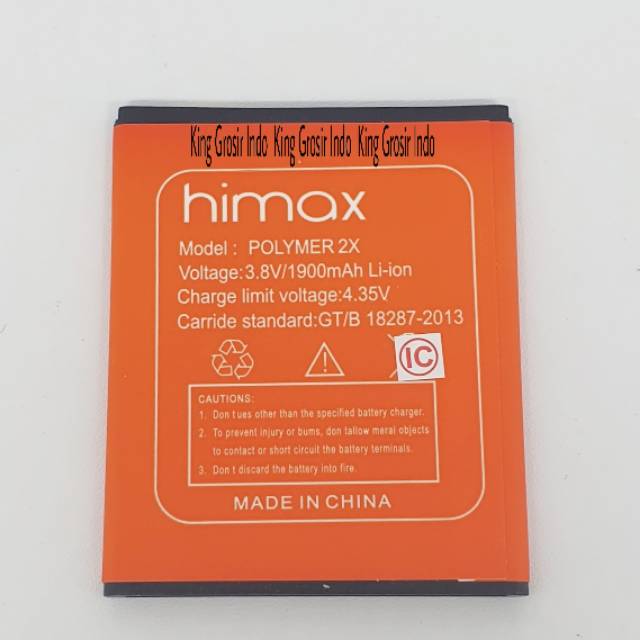 Baterai Batre Himax Polymer 2X Original OEM Battery Polymer 2 X