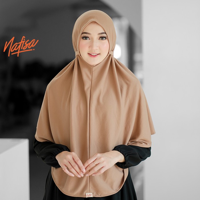 Nafisa At Home PREMIUM PART 2 | Hijab Instan Kaos Premium - Dongker, M