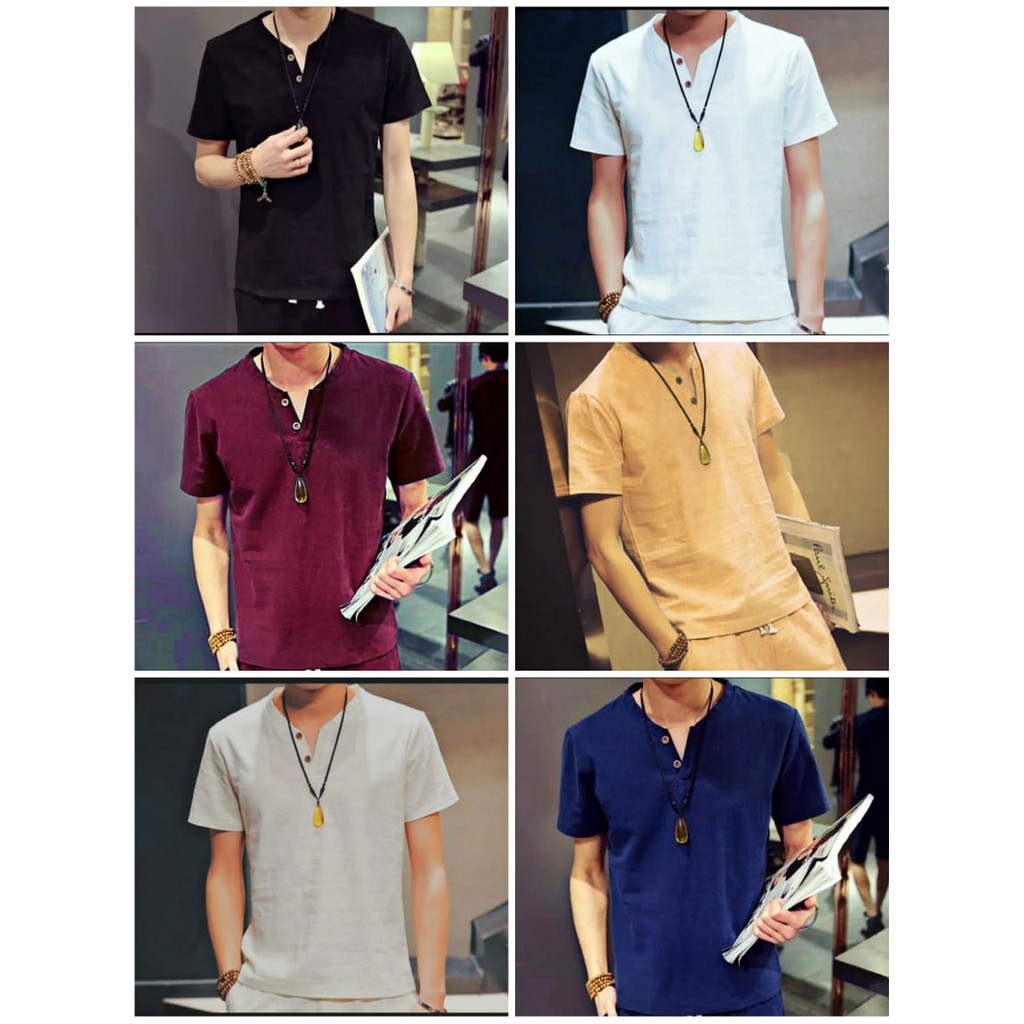Baju Pria Lengan Pendek Kemeja Korea Style