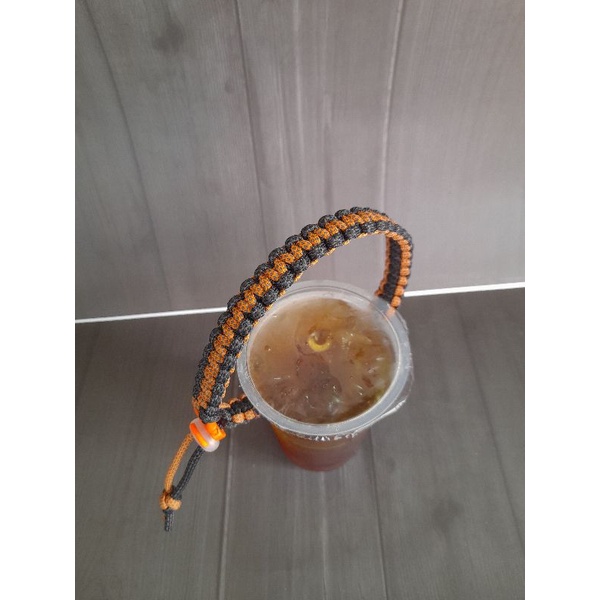 Tali Paracord Prusik Untuk Botol Minum Hydro Flask / Bottle Strap / Tali Botol / Bottle Strap Paracord Prusik/ Tali gantungan botol tumbler cup minum