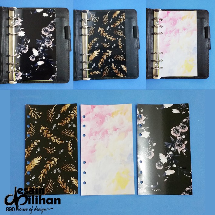 

Pembatas Binder Flower 2 Ring, 6 Ring, 20 Ring, 26 Ring 1 Set 3 Lembar Laminasi Glossy Murah