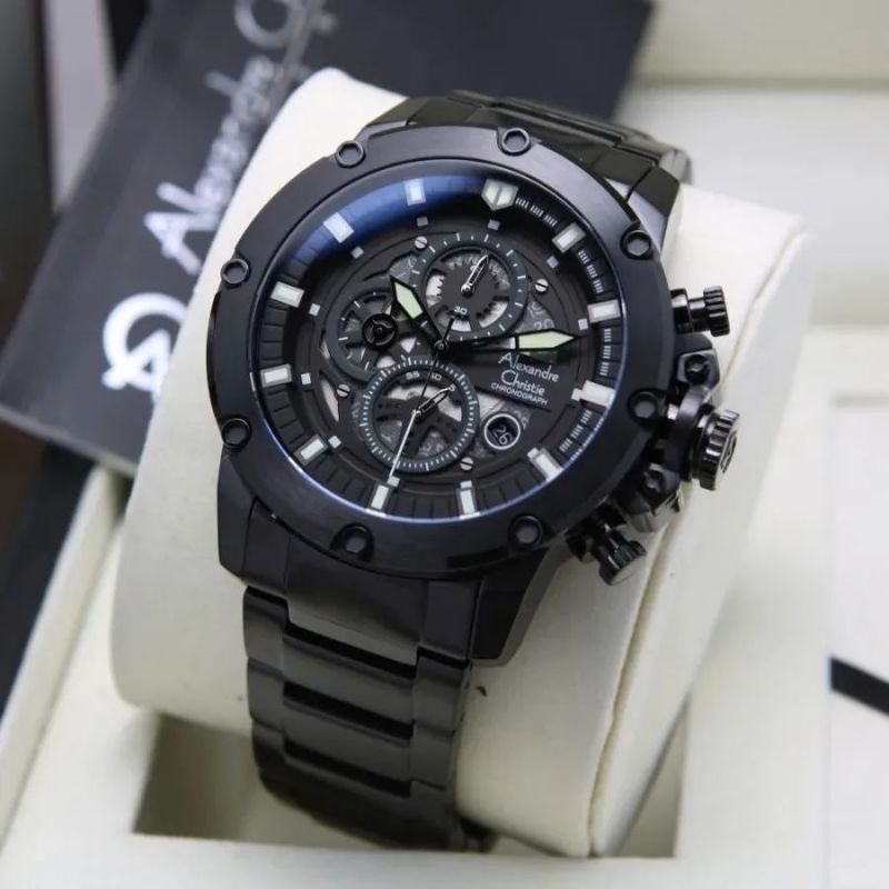 ALEXANDRE CHRISTIE AC6564 AC 6564 AC6416 AC 6416 ORIGINAL BLACK ROSEGOLD STAINLESS STEEL