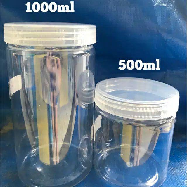 Toples Tabung Pet Bening 1000ml