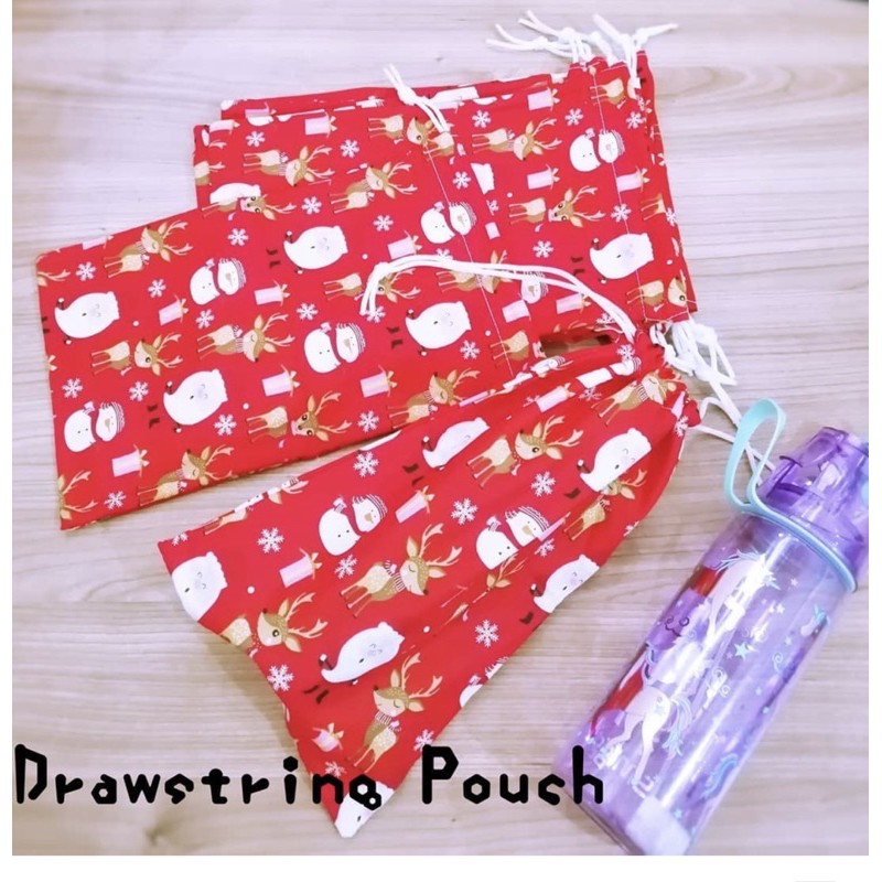 Fawn'G Handmade - Drawstring POUCH Serut Natal / kantong Serut Natal