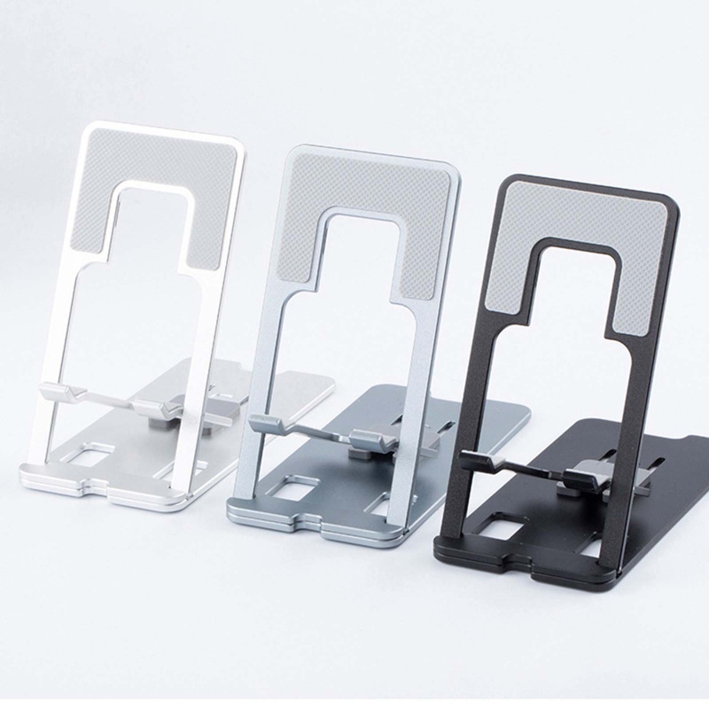 Zzz Stand Holder / Dudukan Smartphone / Tablet 4-8inci Bahan Aluminum Anti Korosi Portabel Tahan Lama Untuk Meja