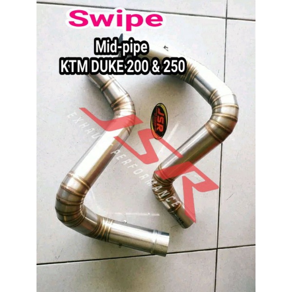 mid-pipe KTM DUKE 250 - Middle pipe KTM DUKE 250 and 250 - exhaust connection pipe KTM duke 200/250