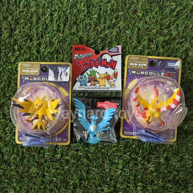pokemon figure Articuno Moltres Zapdos moncolle isi 3 pcs