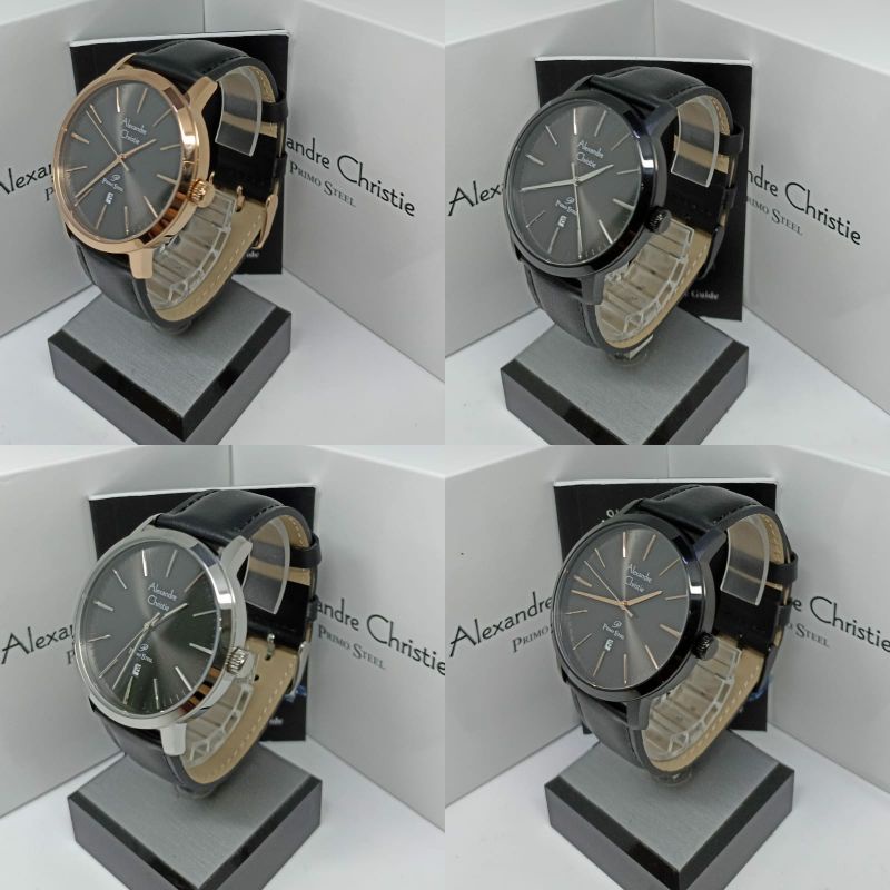 Jam Tangan Pria Alexandre Christie 1028 AC1028 AC 1028 Tali Kulit
