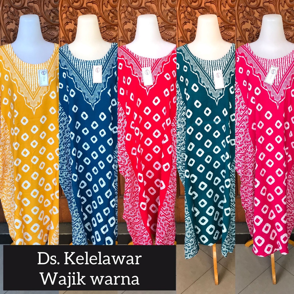 Daster Jumbo Kelelawar Kalong Lowo Batik Radian Solo Bahan Rayon Premium-WAJIK