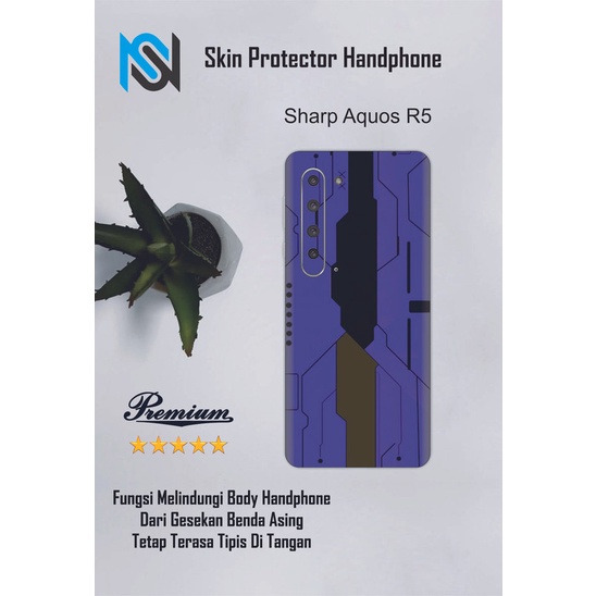 2pcs Garskin HP Sharp Aquos R5 Motif JG - Custom motif via chat