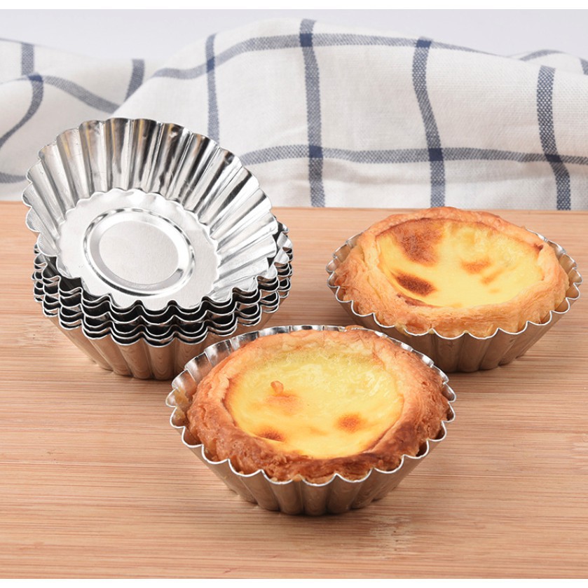 Adda Home - Cetakan Muffin Kue Pie Anti Lengket Egg Tart Cup Aluminium Foil Alat Panggang