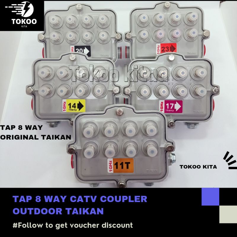 TAIKAN TAP 8 WAY CATV coupler outdoor ORIGINAL