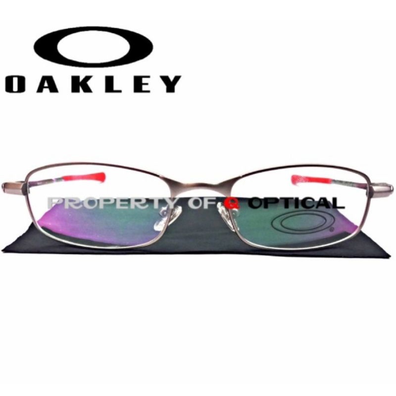 Kacamata Frame Pria Sporty Titanium Oakley Mercury (11-935) S51 Silver Red
